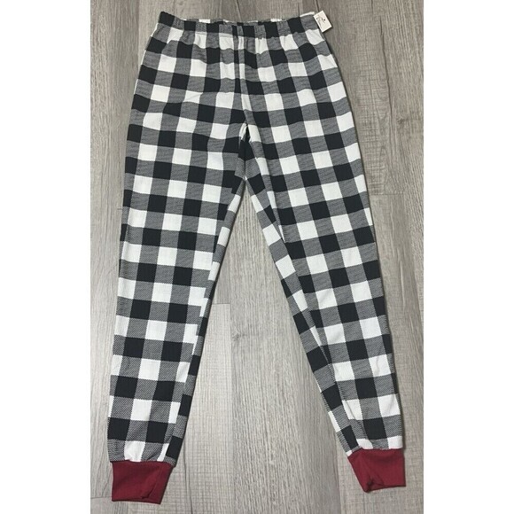 Family PJ's Women's Lounge Pants Black White Plaid Size XS  NEW - Picture 2 of 7